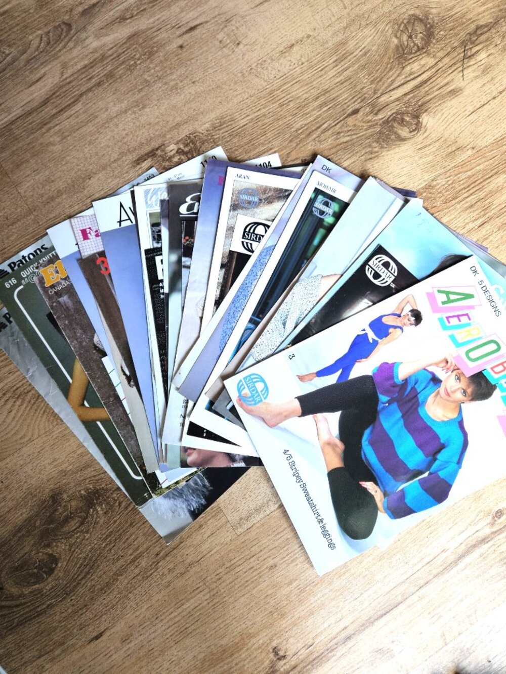 Bundle of 38 Vintage 80s and 90s Knitting Patterns